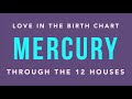 Love in the Birth Chart: Mercury Through the Houses