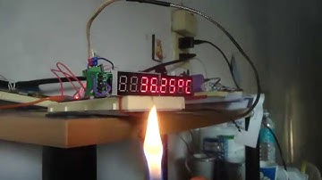 The Thermometer Using the MAX6675 Thermocouple Amplifier and the MAX7219 Seven Segment Module with A