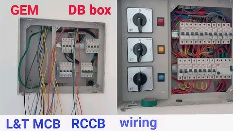 Distribution box | GEM DB box | L&T RCCB MCB | ROTARY SWITCH
