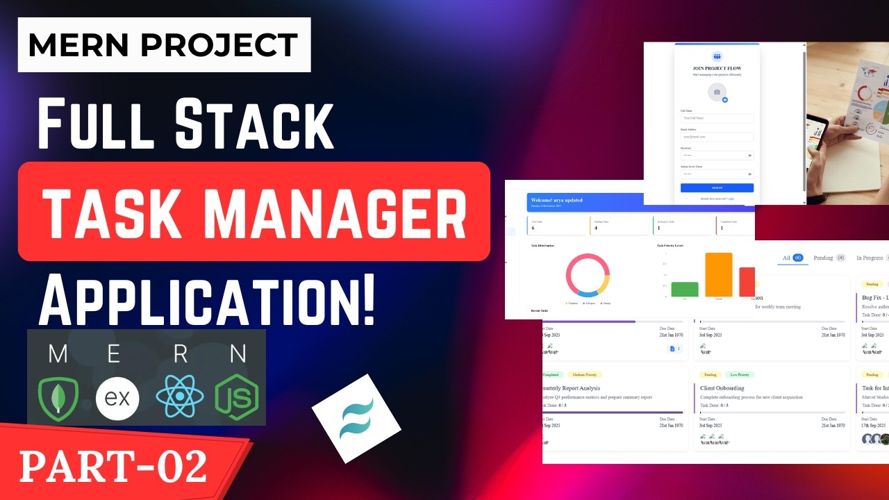 Build a Full Stack MERN Task Manager + Admin Panel | React, Node.js ...
