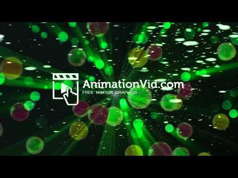 Bubbles Floating Through Green Water Motion Video