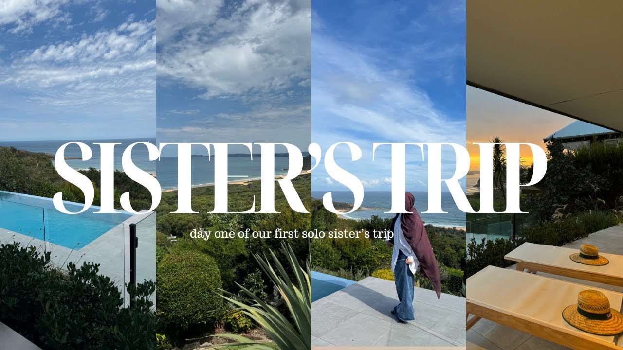 DAY 1 OF SISTER'S TRIP | travelling, cooking, swimming, and everything we got up to