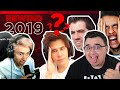 EL RUBIUS, FERNANFLOO, ELDED, AURONPLAY &amp; THEGREFG REACCIONAN AL YOUTUBE REWIND 2019 😲😱