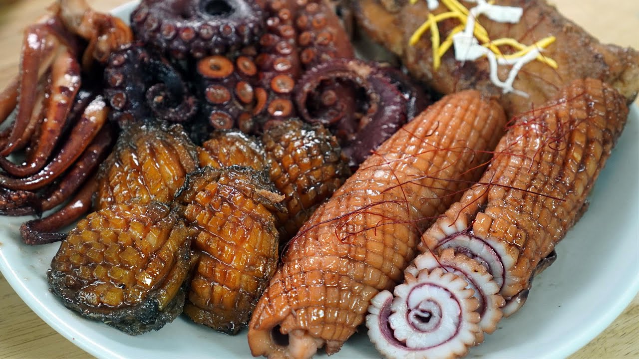 명절 해물산적 +전복조림. 해산물조림은 반드시 마지막에 이 작업을 해주세요