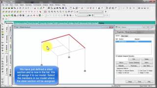 Define and Assign Steel Sections in STAAD Pro v8i