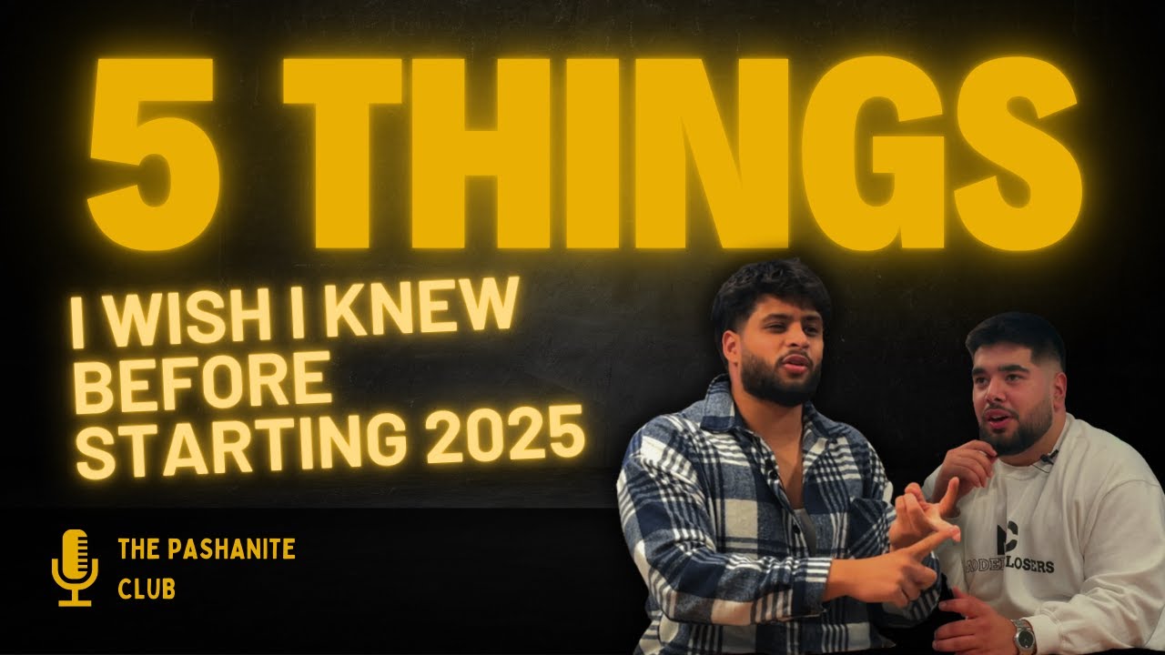 5 things I wish I knew before starting 2025... - YouTube