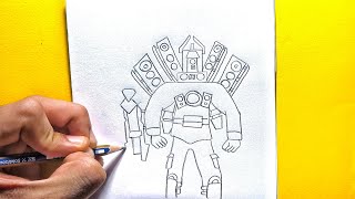 How To Draw Titan Speaker Man upgraded ❌❌❌