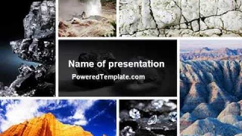 Mineral PowerPoint Template by PoweredTemplate.com
