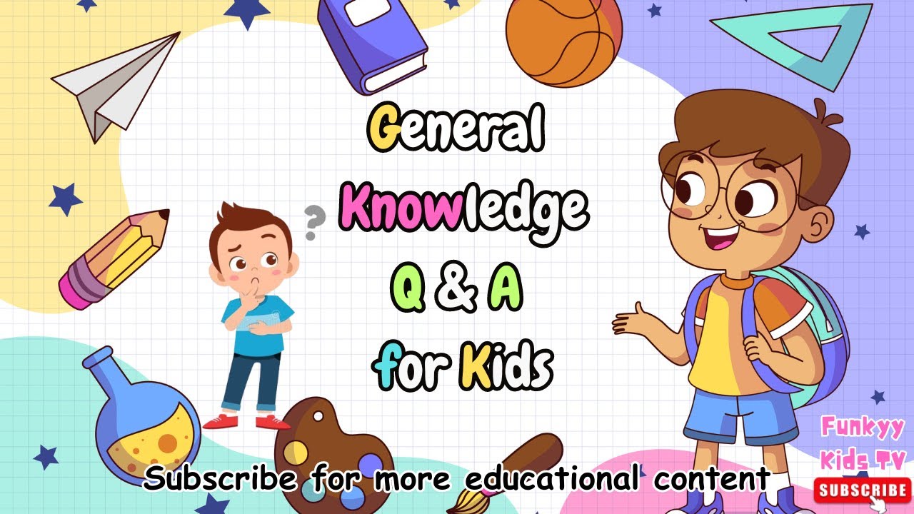 Kids Quiz| Mind Booster Questions for Children| Quiz Time| Kids IQ| Funkyy Kids TV