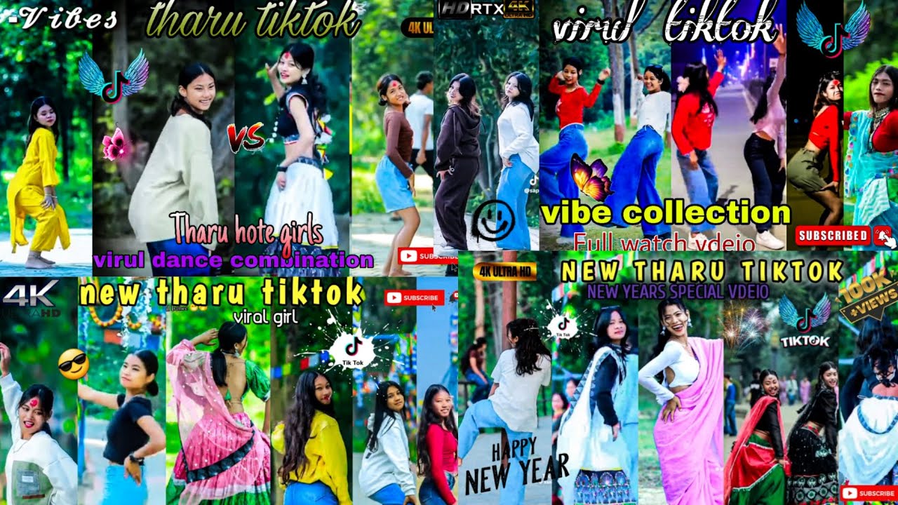 New tharu vibe collection 😎/virul dance 💃virul girls❤️‍🔥like comment Shere subscribe 👍