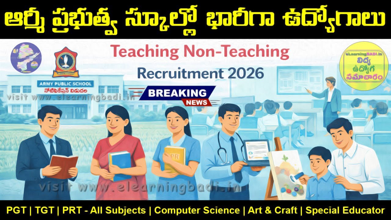 APS Teaching Non-Teaching JOBs 2026 | Apply TGT PGT PRT All Subjects and Various Non Teaching Posts