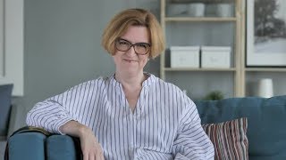Thumbs Up with Both Hands by Sitting Woman | Stock Footage - Videohive