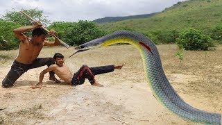 Primitive Technology: Man Make Build Deep Hole Underground Python Trap Using Deep Hole Work 100%