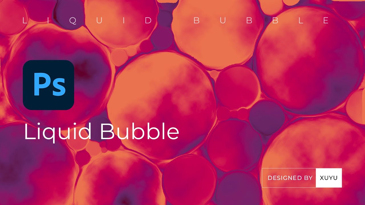 How To Make Liquid bubble Gradient Background || Adobe Photoshop ...