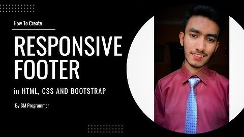How to create responsive footer in HTML, CSS & Bootstrap 5 | Using Html & CSS | Bootstrap 5