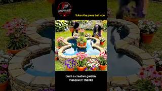 Amazing DIY Garden Water Pond Build 😍 | Creative Backyard Makeover #shorts