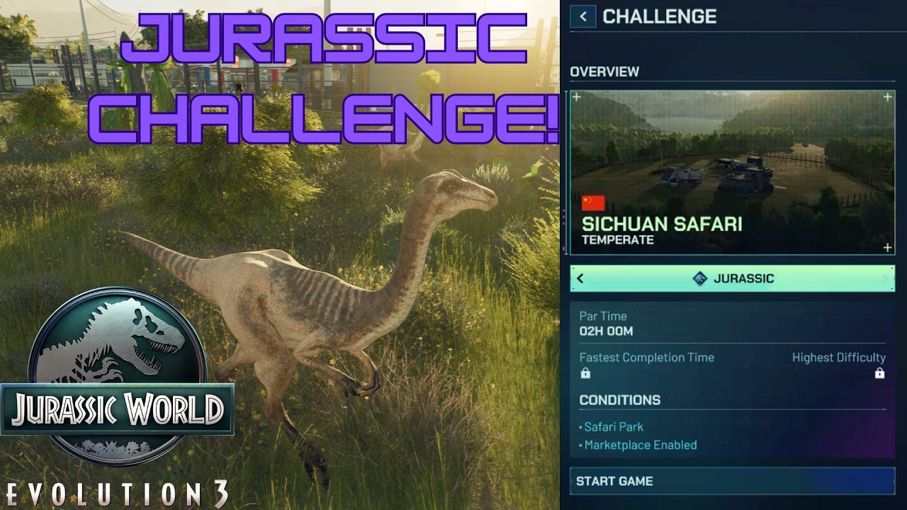HARDEST Difficulty Sichuan Safari Jurassic World Evolution 3 #1 - YouTube