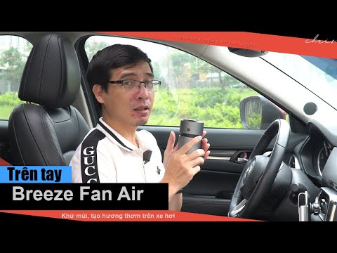 Trên tay máy khử mùi Baseus Breeze Fan Air có chức năng thanh lọc Formaldehyde