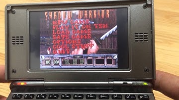 Open Pandora console playing DOS / old school games