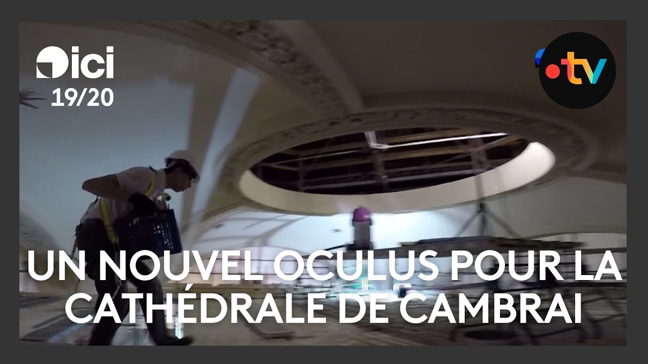 Dans les coulisses de la restauration de l'oculus de la cathédrale de Cambrai
