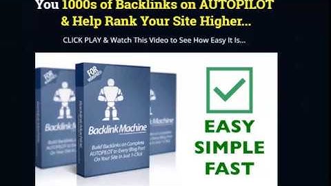 WP Backlink Machine - wp backlink machine 2.0 demo review - what is wp backlink machine 2.0