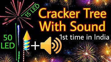How to make Pixel LED FireWorks Cracker Tree With Sound 🎆+🔊  [Pollution-Free Diwali]