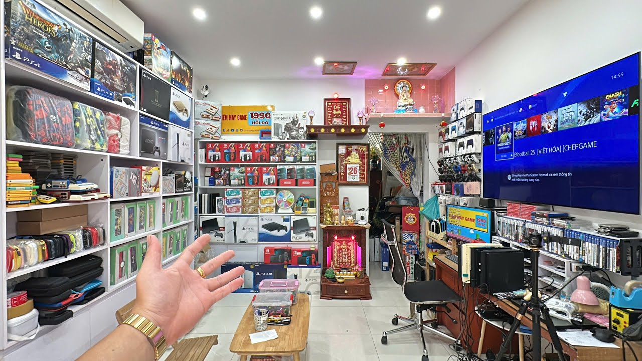 Tiệm máy game 1990 hồi đó và Shop Game Lý trong năm 2025