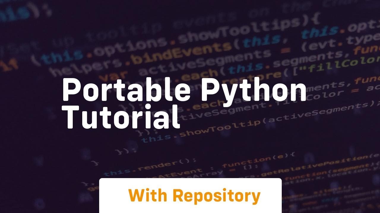 portable python tutorial