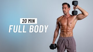 20 Min Full Body Dumbbell Workout At Home - Build Muscle