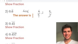 How to Write Repeating Decimals as Fractions Examples