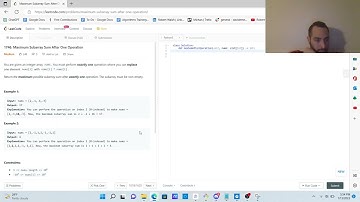 LeetCode Medium: 1746. Maximum Subarray Sum After One Operation
