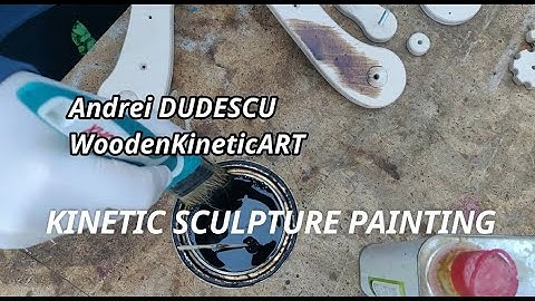 How to make a wood kinetic sculpture - Painting a kinetic sculpture - Wooden Kinetic Sculpture