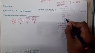 GATE CSE 2016 SET 1 Q || C PROGRAMMING  ||Data Structure || GATE Insights Version: CSE