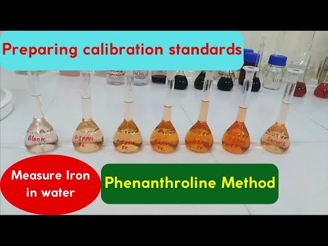 02 पानी में लोहे का मापन-फेनेंथ्रोलाइन विधि (नमूना और अंशांकन मानकों की तैयारी)