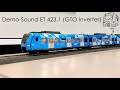 423soundshop: Demo-Video des S-Bahn Sounds ET 423.1 (GTO Inverter) für Roco BR 423