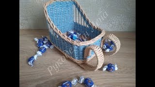 Санки МК/из газетных трубочек Санки МК/из газетных трубочек