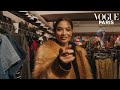 Shanina shaik relve le dfi shopping de crer 3 looks en 60 minutes  vogue paris