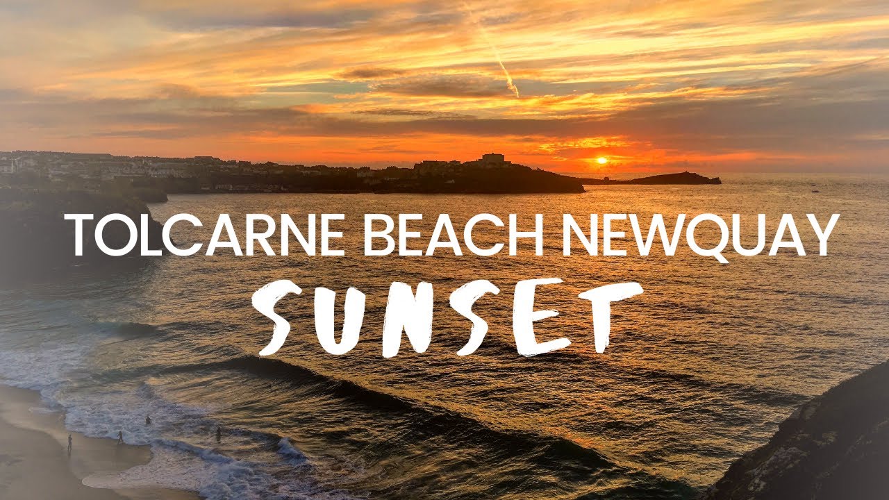 Tolcarne Beach Newquay - Stunning Sunset