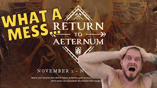 The New World Return Event DISASTER