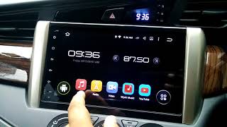 Showing megaaudio 701i music system installed in innova crysta gx 2.8
automatic