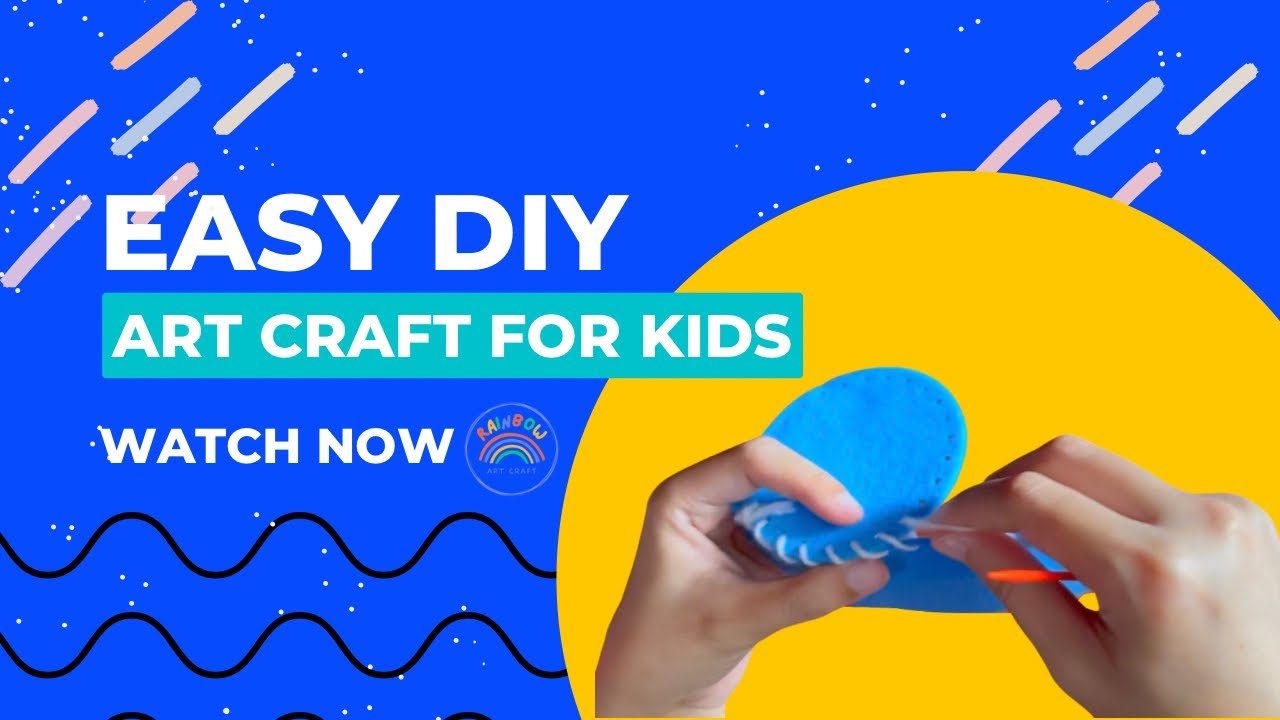 Easy DIY Art Craft For Kids Easy Tutorial Rainbow Art Craft YouTube