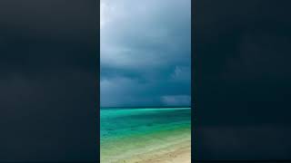 Thunderclouds over the sea