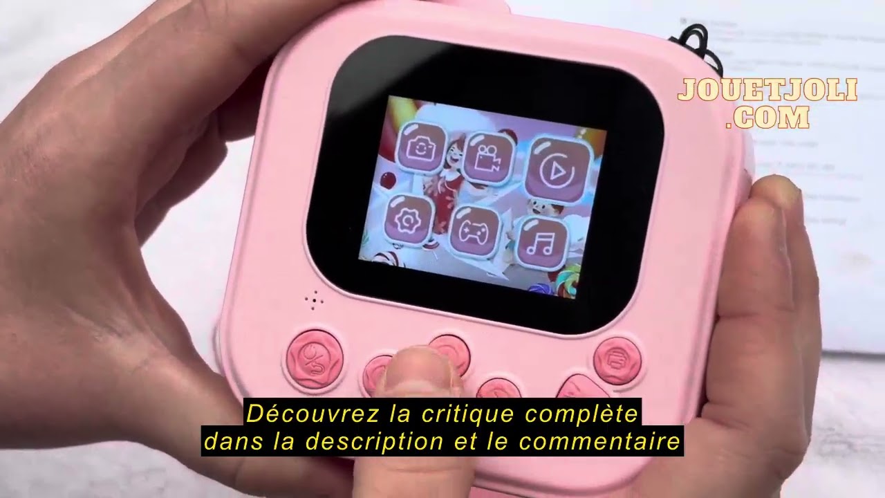 Avis sur la SOOGOOEY Appareil Photo Instantané Enfant Fille: Appareil Photo Jouet pour 3 À 12 Ans -