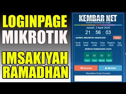 Loginpage Imsakiyah Ramadhan 2020 dan Cara Edit