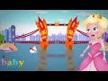 London Bridge Is Falling Down With Lyrics | Nursery Rhymes For Kids l Baby Time