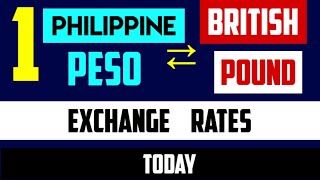 1 Philippine Peso To British Pound Exchange Rates Today 15 July 2024 Php To Gbp