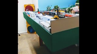 Ho scale layout update 27: new intermodal yard for trucks, and new vehicles
