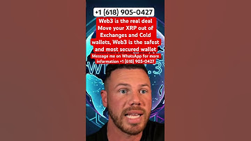 Exchanges and cold wallets are just the start -real security lives on Web3. #XRP #Crypto #btc #web3