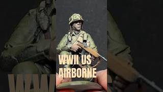 Army Men Painting US Paratrooper, WWII, 1/32, sculpt by Warhorse Miniatures