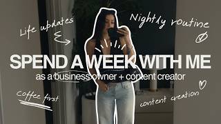 running a business while creating content: the honest reality | weekly vlog